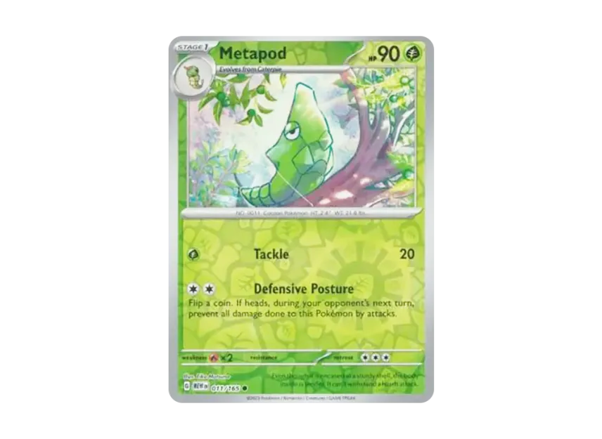 Metapod C : Reverse Holo [MEW 011/165] [EN] (Scarlet & Violet "151")