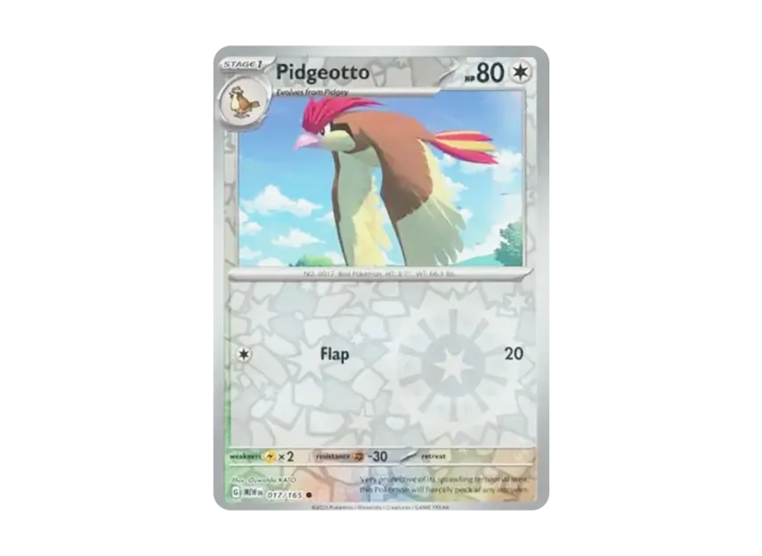 Pidgeotto C : Reverse Holo [MEW 017/165] [EN] (Scarlet & Violet "151")