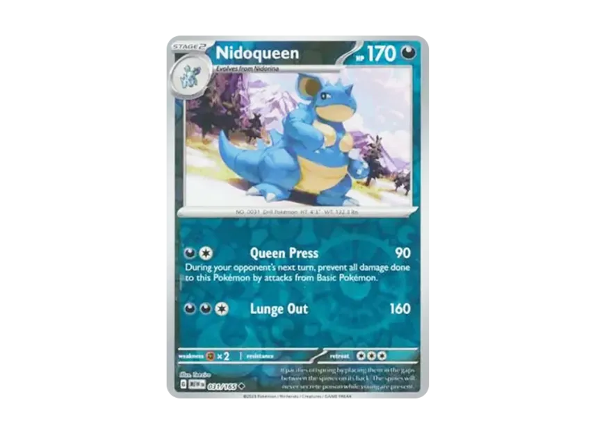 Nidoqueen U : Reverse Holo [MEW 031/165] [EN] (Scarlet & Violet "151")