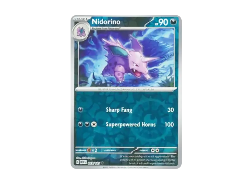 Nidorino U : Reverse Holo [MEW 033/165] [EN] (Scarlet & Violet "151")