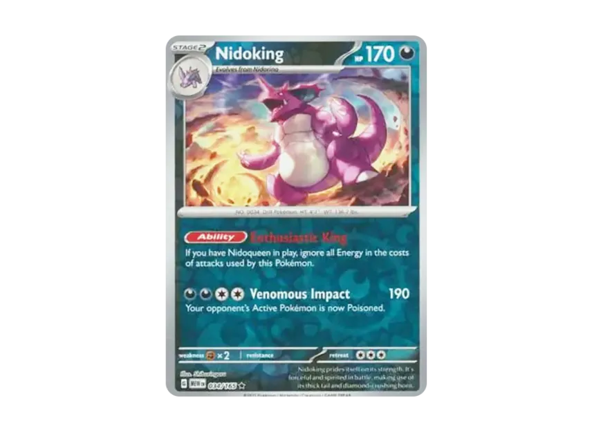 Nidoking R : Reverse Holo [MEW 034/165] [EN] (Scarlet & Violet "151")