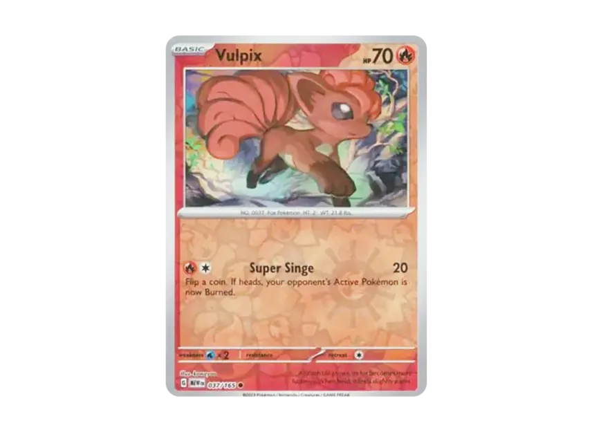 Vulpix C : Reverse Holo [MEW 037/165] [EN] (Scarlet & Violet "151")