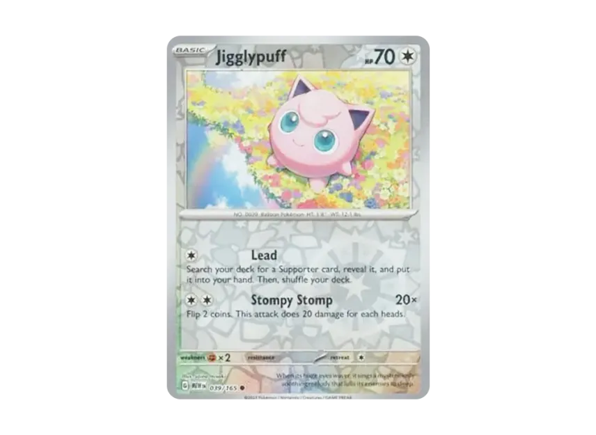 Jigglypuff C : Reverse Holo [MEW 039/165] [EN] (Scarlet & Violet "151")