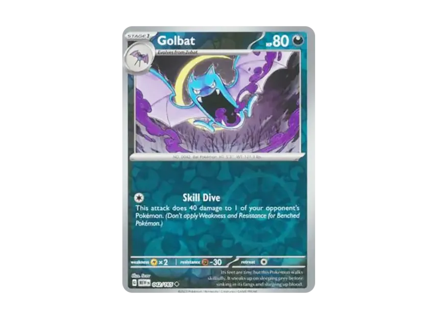 Golbat U : Reverse Holo [MEW 042/165] [EN] (Scarlet & Violet "151")