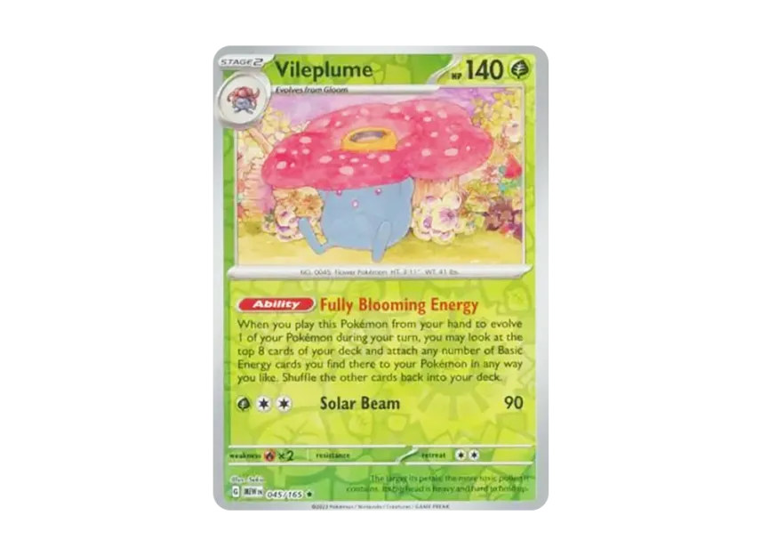 Vileplume R : Reverse Holo [MEW 045/165] [EN] (Scarlet & Violet "151")
