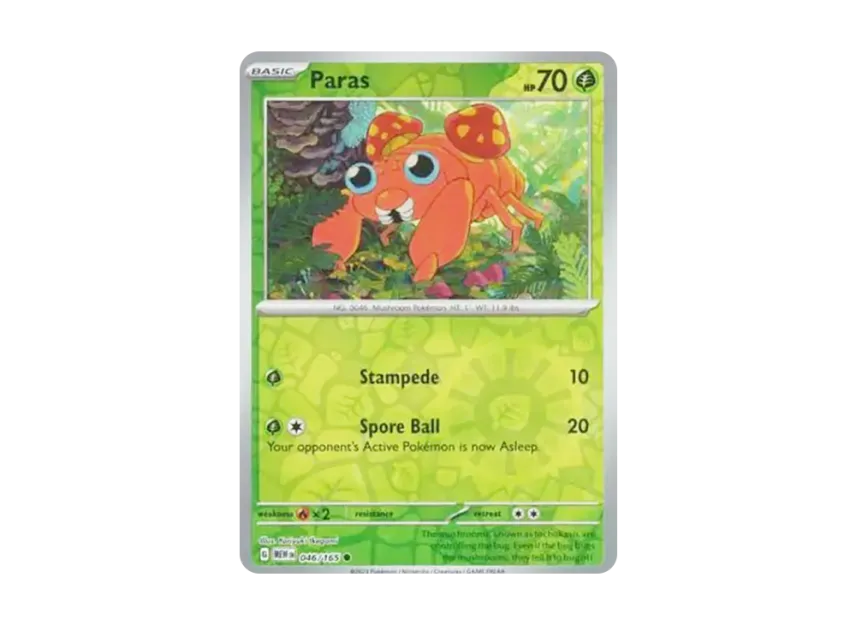 Paras C : Reverse Holo [MEW 046/165] [EN] (Scarlet & Violet "151")