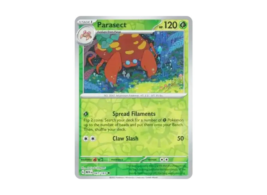 Parasect U : Reverse Holo [MEW 047/165] [EN] (Scarlet & Violet "151")