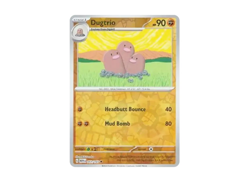 Dugtrio U : Reverse Holo [MEW 051/165] [EN] (Scarlet & Violet "151")