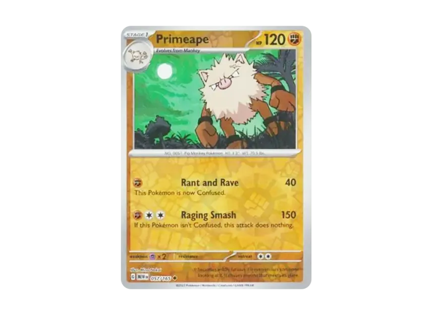 Primeape U : Reverse Holo [MEW 057/165] [EN] (Scarlet & Violet "151")
