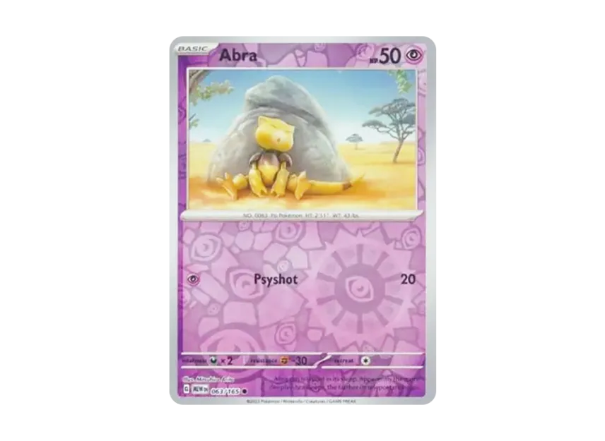 Abra C : Reverse Holo [MEW 063/165] [EN] (Scarlet & Violet "151")