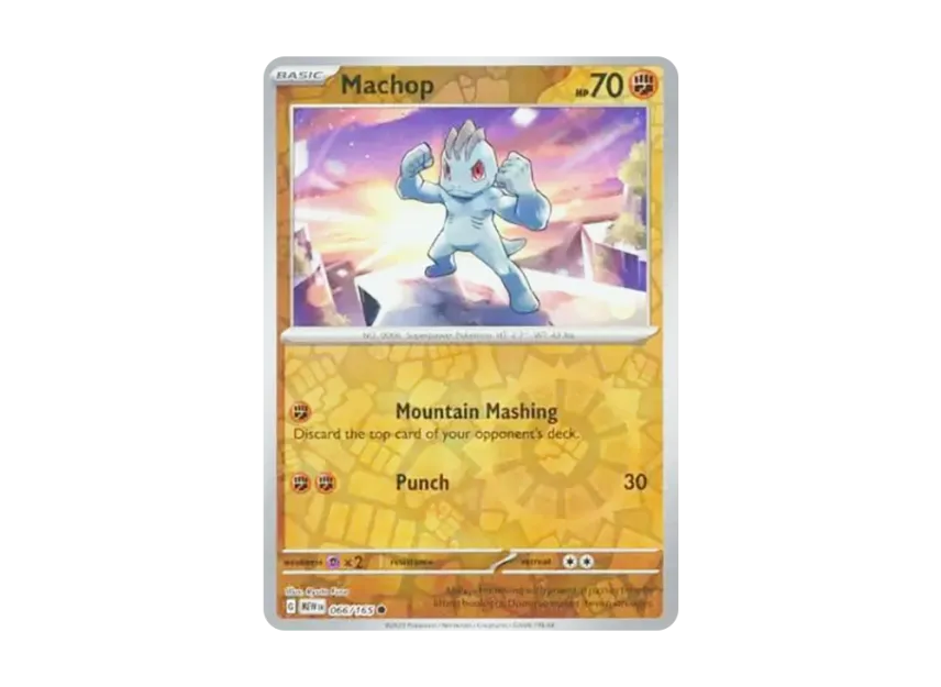 Machop C : Reverse Holo [MEW 066/165] [EN] (Scarlet & Violet "151")