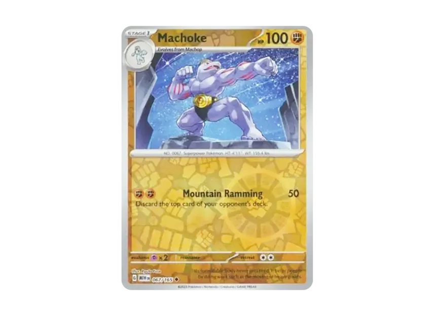 Machoke U : Reverse Holo [MEW 067/165] [EN] (Scarlet & Violet "151")