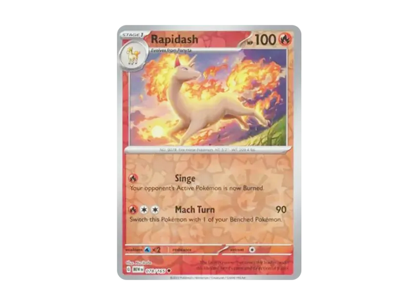 Rapidash U : Reverse Holo [MEW 078/165] [EN] (Scarlet & Violet "151")