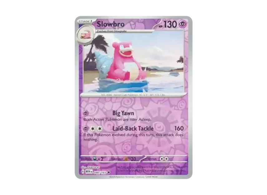 Slowbro U : Reverse Holo [MEW 080/165] [EN] (Scarlet & Violet "151")