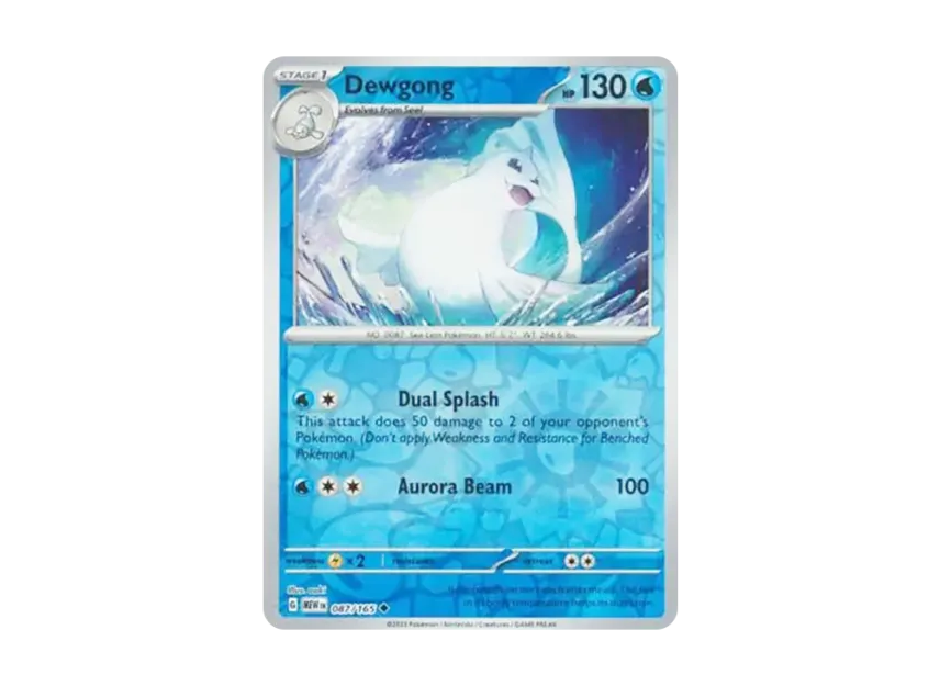 Dewgong U : Reverse Holo [MEW 087/165] [EN] (Scarlet & Violet "151")