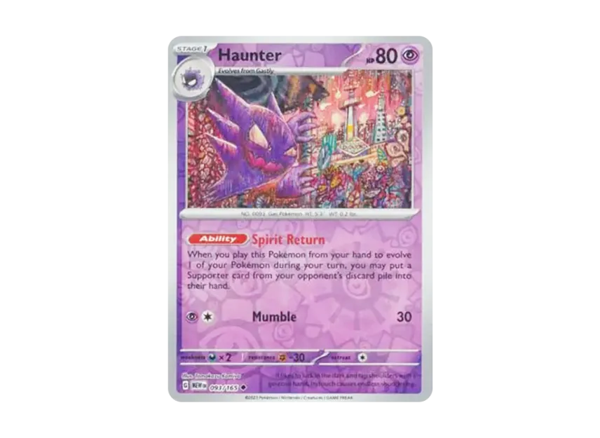 Haunter U : Reverse Holo [MEW 093/165] [EN] (Scarlet & Violet "151")