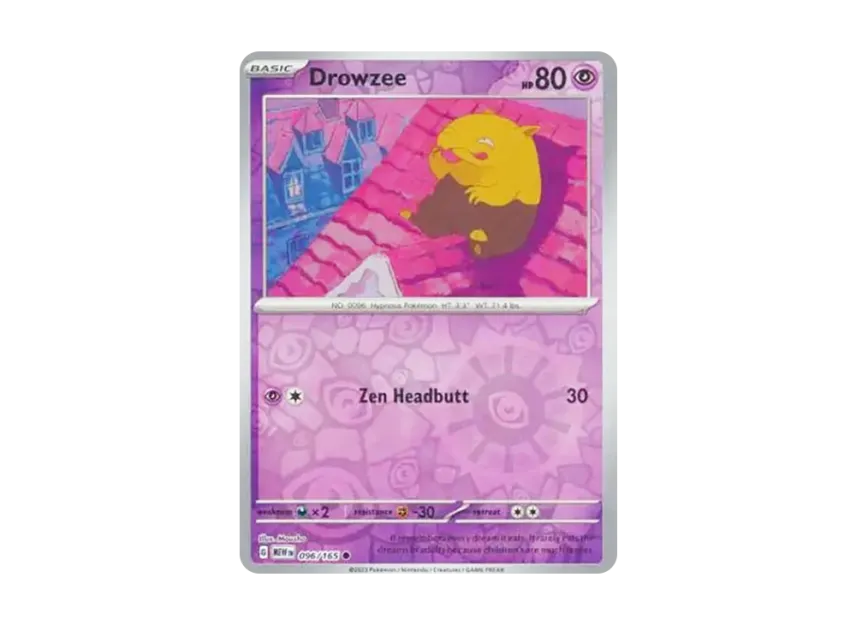 Drowzee C : Reverse Holo [MEW 096/165] [EN] (Scarlet & Violet "151")