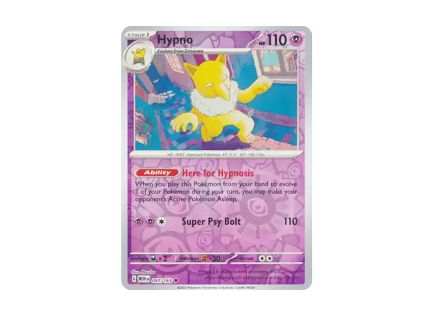 Hypno U : Reverse Holo [MEW 097/165] [EN] (Scarlet & Violet "151")