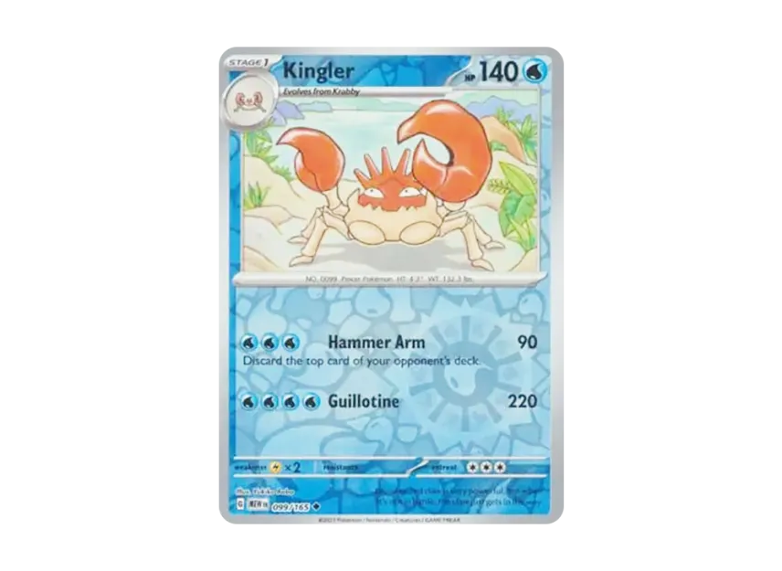 Kingler U : Reverse Holo [MEW 099/165] [EN] (Scarlet & Violet "151")