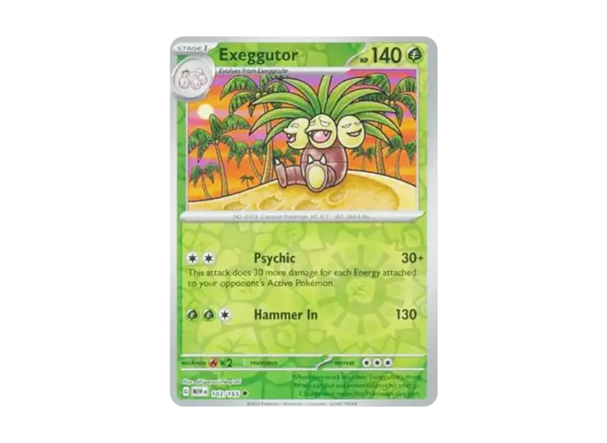 Exeggutor U : Reverse Holo [MEW 103/165] [EN] (Scarlet & Violet "151")