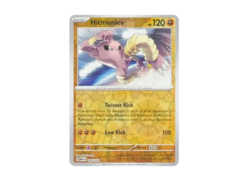 Hitmonlee U : Reverse Holo [MEW 106/165] [EN] (Scarlet & Violet "151")