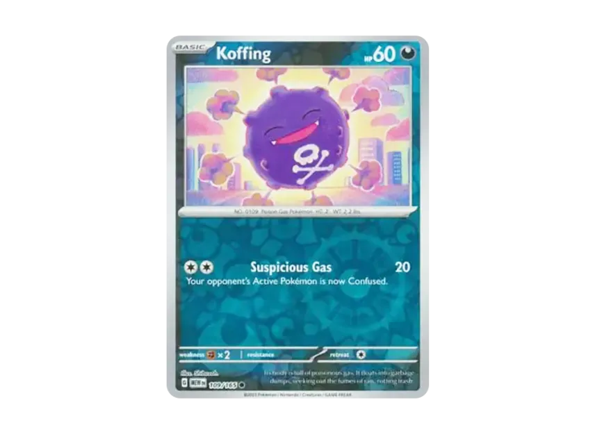 Koffing C : Reverse Holo [MEW 109/165] [EN] (Scarlet & Violet "151")