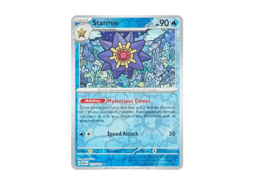 Starmie R : Reverse Holo [MEW 121/165] [EN] (Scarlet & Violet "151")