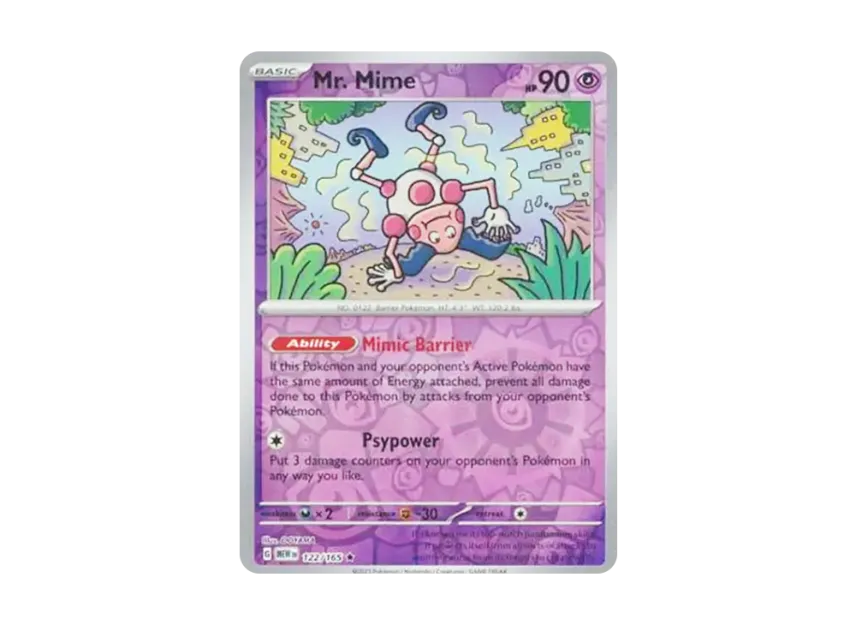 Mr. Mime R : Reverse Holo [MEW 122/165] [EN] (Scarlet & Violet "151")