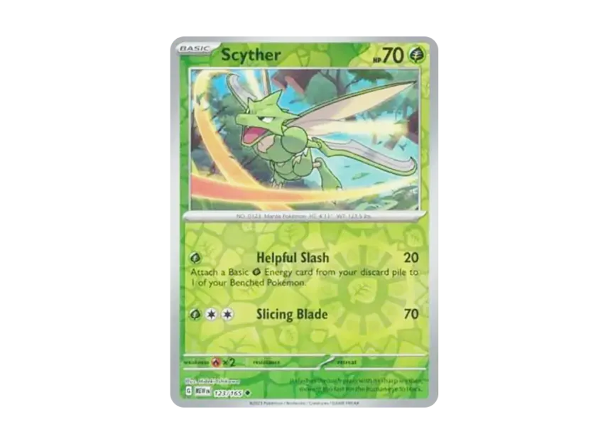 Scyther U : Reverse Holo [MEW 123/165] [EN] (Scarlet & Violet "151")