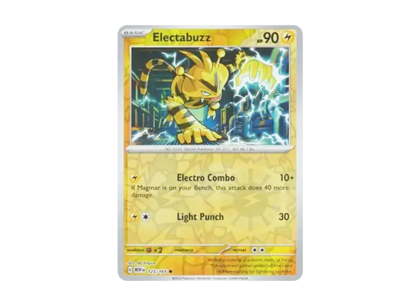 Electabuzz C : Reverse Holo [MEW 125/165] [EN] (Scarlet & Violet "151")