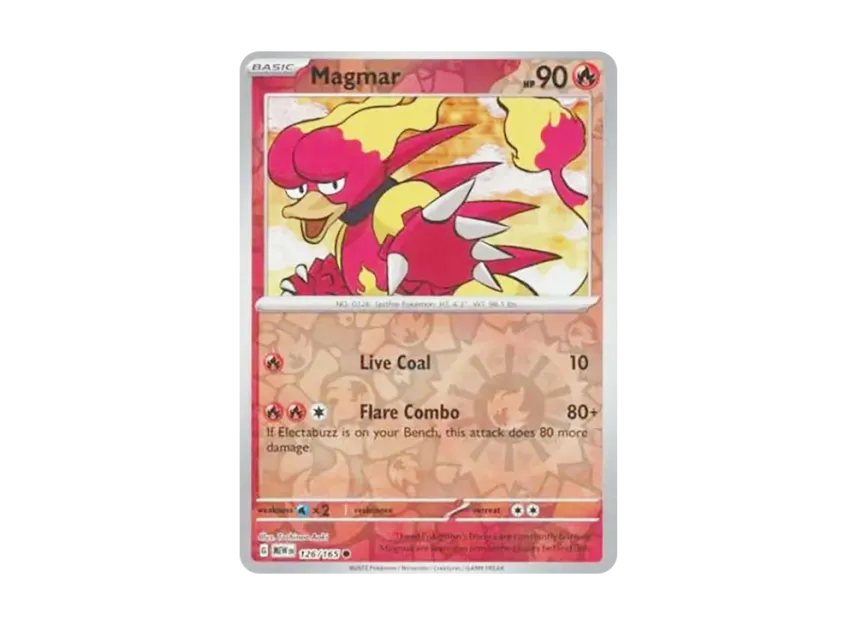 Magmar C : Reverse Holo [MEW 126/165] [EN] (Scarlet & Violet "151")