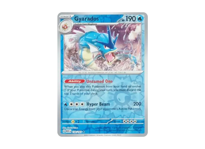 Gyarados R : Reverse Holo [MEW 130/165] [EN] (Scarlet & Violet "151")
