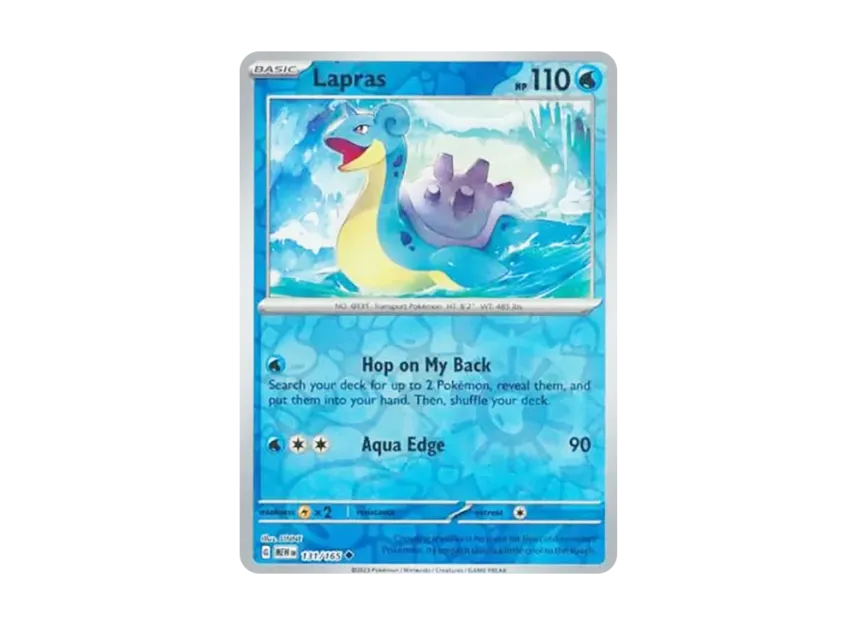 Lapras U : Reverse Holo [MEW 131/165] [EN] (Scarlet & Violet "151")