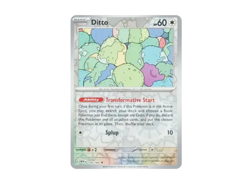 Ditto R : Reverse Holo [MEW 132/165] [EN] (Scarlet & Violet "151")