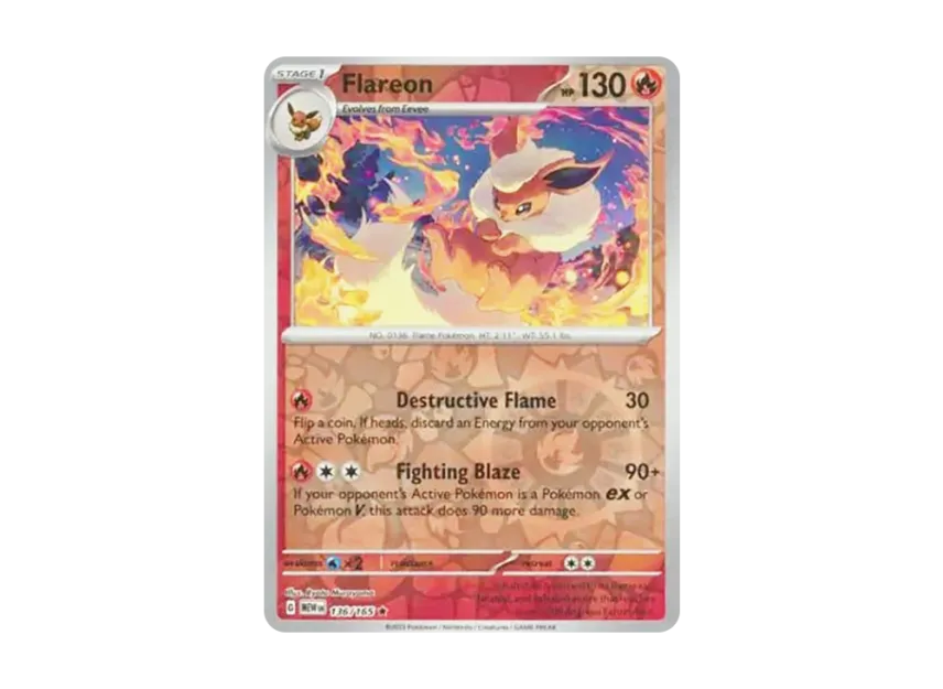 Flareon R : Reverse Holo [MEW 136/165] [EN] (Scarlet & Violet "151")