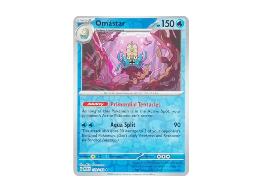 Omastar R : Reverse Holo [MEW 139/165] [EN] (Scarlet & Violet "151")