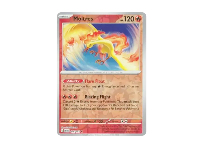 Moltres R : Reverse Holo [MEW 146/165] [EN] (Scarlet & Violet "151")