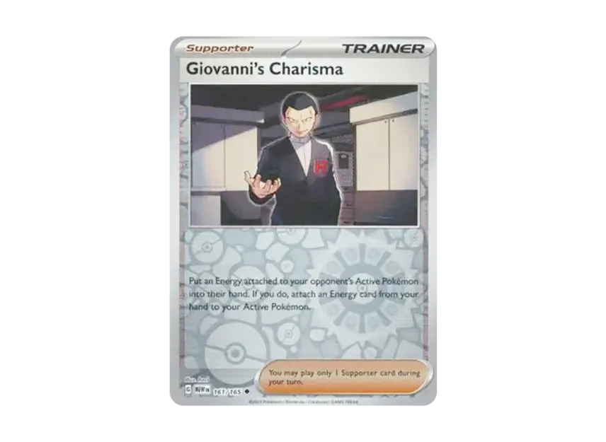 Giovanni's Charisma U : Reverse Holo [MEW 161/165] [EN] (Scarlet & Violet "151")