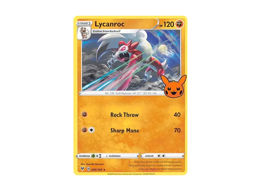 Lycanroc R [185-TRICK-OR-TRADE-2023 095/185] (Scarlet & Violet "TRICK OR TRADE 2023")