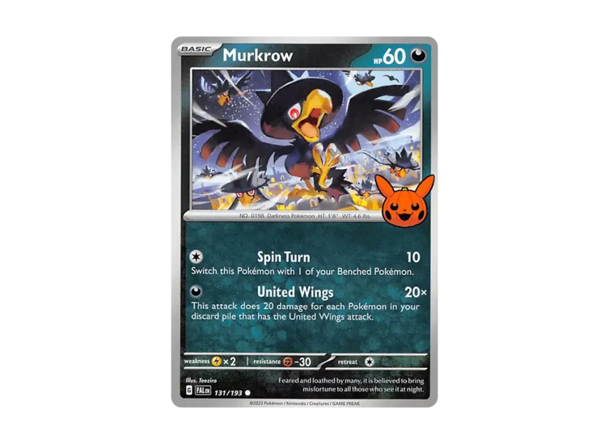Murkrow C [PAL 131/193] [EN] (Scarlet & Violet "TRICK OR TRADE 2023")
