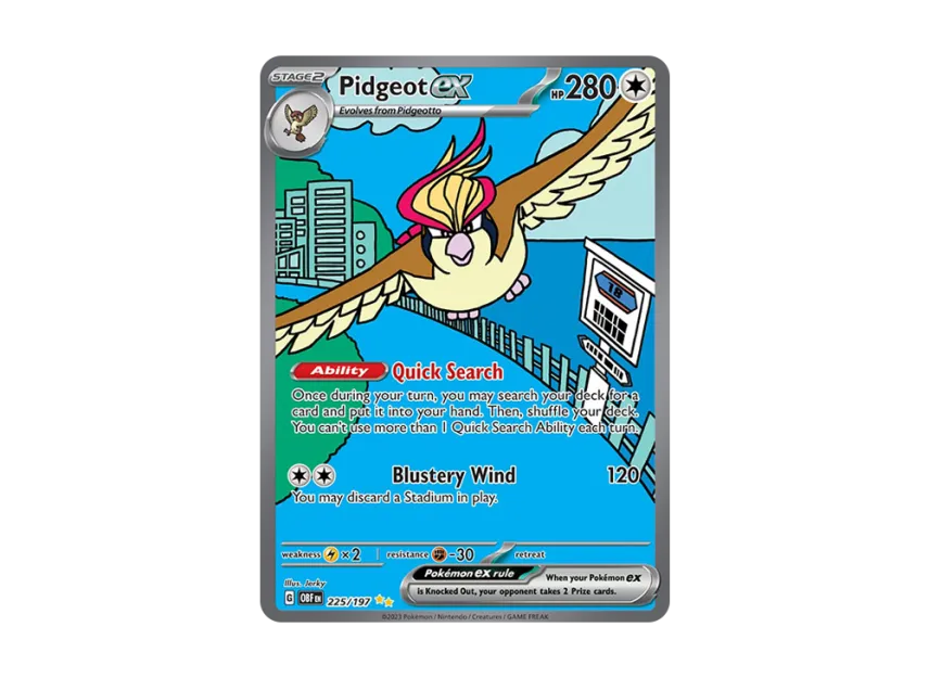 Pidgeot ex SIR [OBF 225/197] [EN] (Scarlet & Violet "Obsidian Flames")