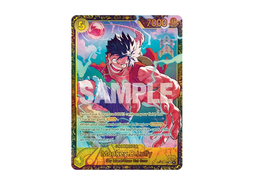Monkey.D.Luffy SEC : TOP 8 [OP15-119] [EN] (Promotional Card "Championship 26-27 Regionals Season 2")