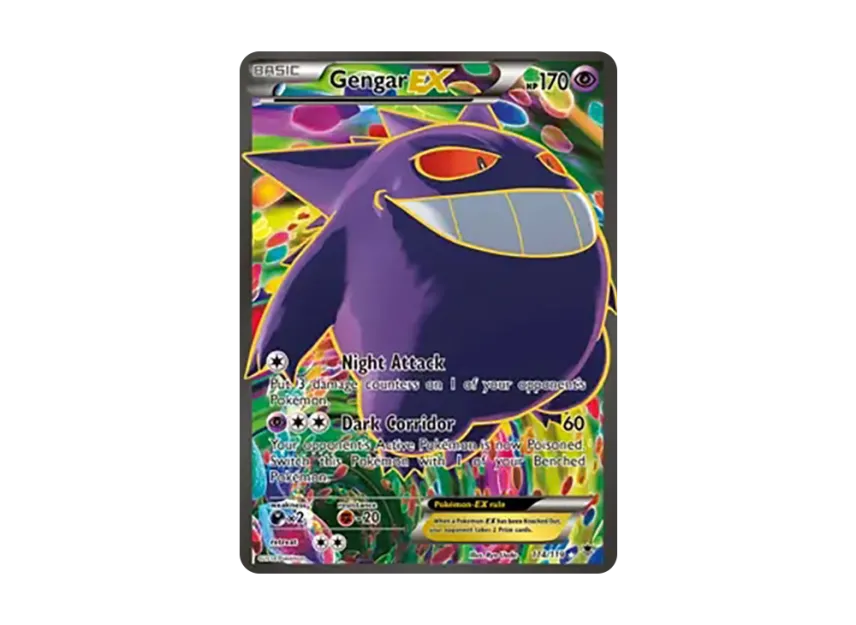Gengar EX UR [119-PHANTOM-FORCES 114/119] (XY "Phantom Forces")
