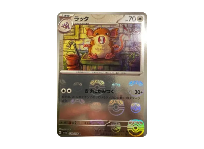 Raticate U : Master Ball Mirror [SV2A 020/165] (Enhanced Expansion Pack "Pokemon Card 151")