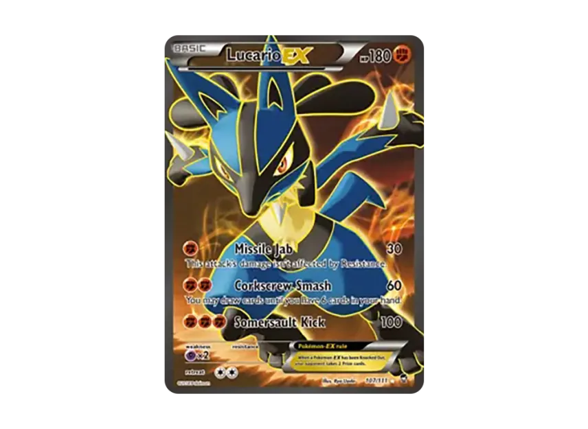 Lucario EX UR [111-FURIOUS-FISTS 107/111] (XY "Furious Fists")