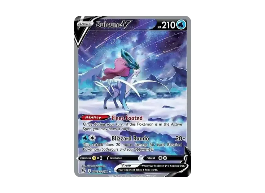 Suicune V SIR [GG38/GG70] (Sword & Shield "Crown Zenith")
