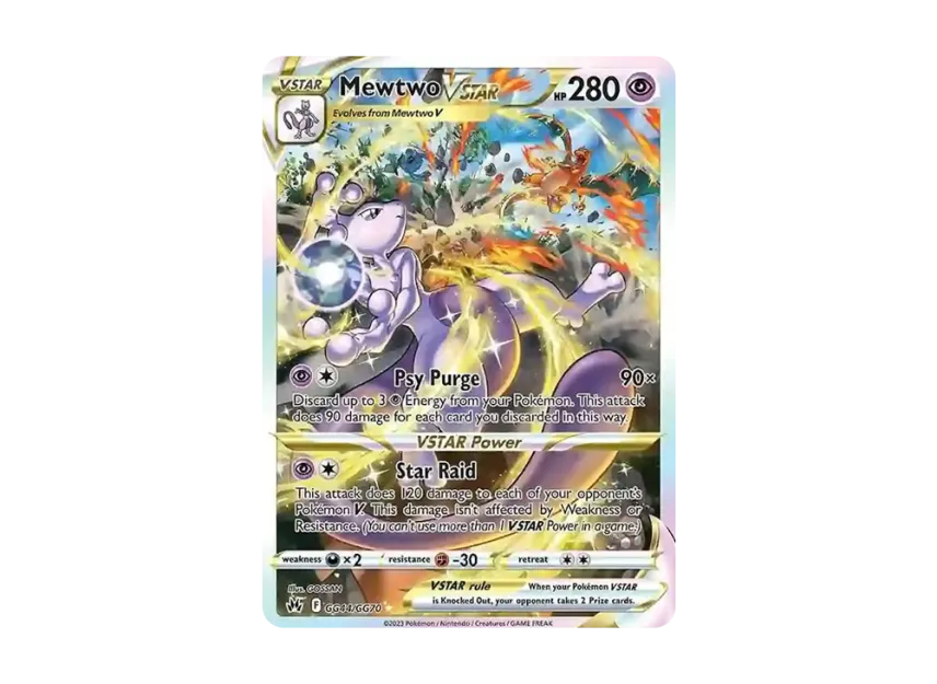 Mewtwo VSTAR SIR [GG44/GG70] (Sword & Shield "Crown Zenith")