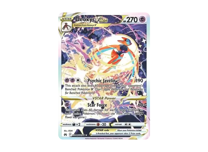 Deoxys VSTAR SIR [GG46/GG70] (Sword & Shield "Crown Zenith")