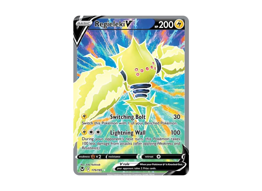 Regieleki V UR [195-SILVER-TEMPEST 175/195] (Sword & Shield "Silver Tempest")