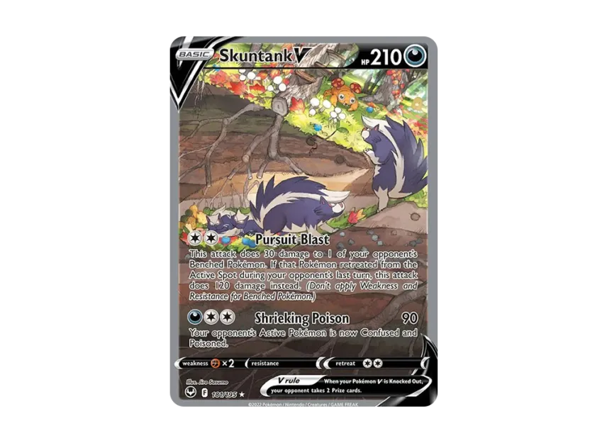 Skuntank V UR [195-SILVER-TEMPEST 181/195] (Sword & Shield "Silver Tempest")